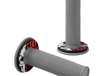 ΧΕΡΟΥΛΙΑ MOTO DONUT OFF-ROAD ΓΚΡΙ/ΚΟΚΚΙΝΑ 22MM+25MM 12CM 2ΤΕΜ