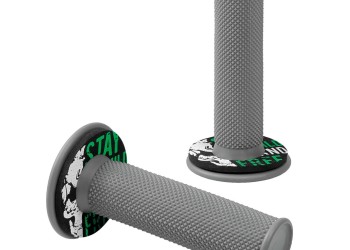 ΧΕΡΟΥΛΙΑ MOTO DONUT OFF-ROAD ΓΚΡΙ/ΠΡΑΣΙΝΟ 22MM+25MM 12CM 2ΤΕΜ