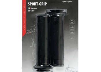 ΧΕΙΡΟΛΑΒΕΣ ΤΙΜΟΝΙΟΥ ΜΗΧΑΝΗΣ SPORT-GRIP ΜΑΥΡΟ (22 mm-12cm/25mm-12,5cm) LAMPA - 2 ΤΕΜ.