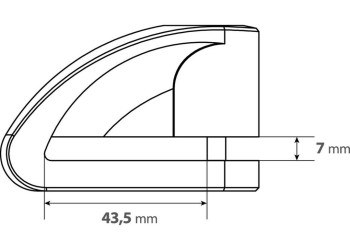 ΑΝΤΙΚΛΕΠΤΙΚΟ ΔΙΣΚΟΦΡΕΝΟΥ STONE ΚΟΚΚΙΝΟ 5,5mm (2 ΚΛΕΙΔΙΑ)