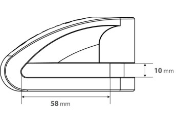 ΑΝΤΙΚΛΕΠΤΙΚΟ ΔΙΣΚΟΦΡΕΝΟΥ STONE XL ΜΑΥΡΟ 10 mm (2 ΚΛΕΙΔΙΑ)