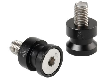 ΜΠΟΜΠΙΝΕΣ ΣΤΗΡΙΞΗΣ ΓΙΑ ΒΑΣΗ/ΚΑΒΑΛΕΤΑ/ΣΤΑΝΤ 10 Χ 1,25 mm (ΜΑΥΡΟ/ΑΣΗΜΙ ΑΝΑΔΙΩΜΕΝΟ ΑΛΟΥΜΙΝΙΟ) - 2 ΤΕΜ.