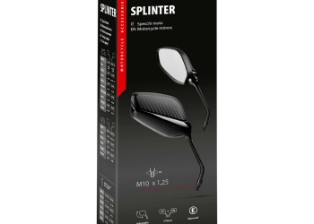 ΚΑΘΡΕΠΤΕΣ MOTO M10x1,25 ΜΑΥΡΟ/ CARBON ΧΡΩΜΑ SPLINTER  LAMPA - 2 ΤΕΜ.