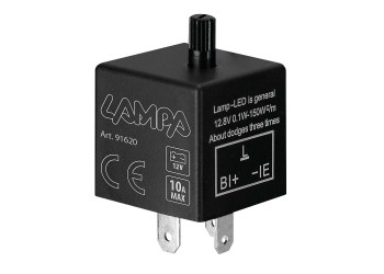 LED FLASHER (ΦΛΑΣΙΕΡΑ) TRIMMER ΗΛΕΚΤΡΟΝΙΚΟ ΓΙΑ LED ΦΛΑΣ 12V max 10A 3PIN LAMPA - 1 ΤΕΜ.