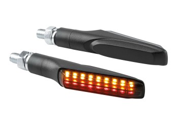 ΦΛΑΣ MOTO ΠΙΣΩ 12V SMD LED ΜΑΥΡΟ 3 ΧΡΗΣΕΩΝ (ΘΕΣΕΩΣ /ΦΛΑΣ/ΣΤΟΠ) 91x15mm  LAMPA  - 2 TEM.