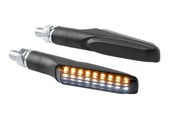 ΦΛΑΣ MOTO ΕΜΠΡΟΣ 12V SMD LED VICTORY ΜΑΥΡΟ 2 ΧΡΗΣΕΩΝ (ΘΕΣΕΩΣ /ΦΛΑΣ) 91x15mm  LAMPA  - 2 TEM