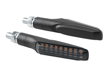 ΦΛΑΣ MOTO ΕΜΠΡΟΣ 12V SMD LED VICTORY ΜΑΥΡΟ 2 ΧΡΗΣΕΩΝ (ΘΕΣΕΩΣ /ΦΛΑΣ) 91x15mm  LAMPA  - 2 TEM