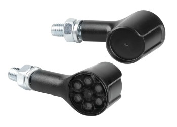 ΦΛΑΣ MOTO ΠΙΣΩ 12V SMD LED MAGNIFIER ΜΑΥΡΟ/ ΣΤΡΟΓΓΥΛΟ 2 ΧΡΗΣΕΩΝ (ΘΕΣΕΩΣ /ΦΛΑΣ) 50x25mm  LAMPA  - 2 TEM.