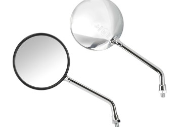 ΚΑΘΡΕΠΤΕΣ MOTO OPAL CHROME ΣΤΡΟΓΓΥΛΟΙ M10x1,25 DX ΧΡΩΜΙΟ LAMPA - 2 τεμ.
