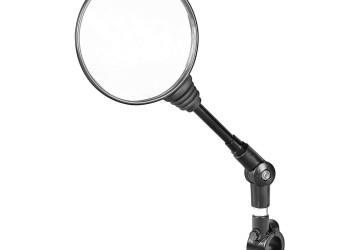 ΚΑΘΡΕΠΤΗΣ ΠΟΔΗΛΑΤΟΥ BIKO+ ΣΤΡΟΓΓΥΛΟΣ M10x1,25 ΜΕ ΒΑΣΗ ΣΤΗΡΙΞΗΣ ΤΙΜΟΝΙΟΥ 22mm DX/SX ΜΑΥΡΟ ΧΡΩΜΑ  LAMPA - 1 ΤΕΜ.