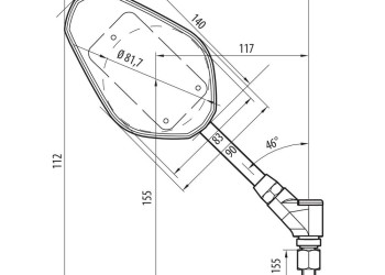 ΚΑΘΡΕΠΤΕΣ MOTO M10X1,25 DX TRIDENT LAMPA - 2 ΤΕΜ