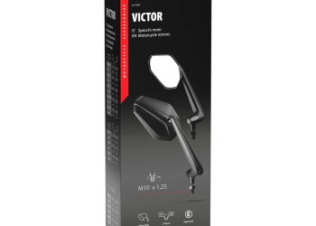 ΚΑΘΡΕΠΤΕΣ MOTO VICTOR M10x1,25 DX+SX ΣΕ ΜΑΥΡΟ ΧΡΩΜΑ LAMPA - 2 ΤΕΜ.