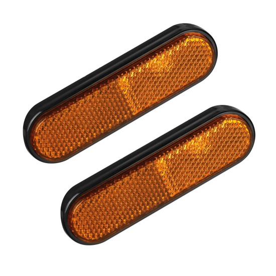 ΑΝΑΚΛΑΣΤΙΚΑ ΟΒΑΛ ΑΥΤΟΚΟΛΛΗΤΑ ΠΟΡΤΟΚΑΛΙ 100x28mm LAMPA - 2 ΤΕΜ.