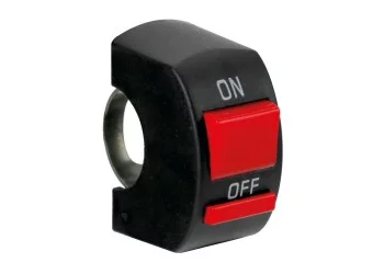 ΔΙΑΚΟΠΤΗΣ ΤΙΜΟΝΙΟΥ ON/OFF X2 ΓΙΑ ΠΡΟΒΟΛΑΚΙΑ MOTO 12V/10A ΜΕ ΔΙΑΜΕΤΡΟ 22mm LAMPA -1ΤΕΜ