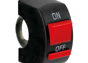 ΔΙΑΚΟΠΤΗΣ ΤΙΜΟΝΙΟΥ ON/OFF X2 ΓΙΑ ΠΡΟΒΟΛΑΚΙΑ MOTO 12V/10A ΜΕ ΔΙΑΜΕΤΡΟ 22mm LAMPA -1ΤΕΜ