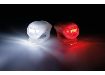 ΦΩΣ ΠΟΔΗΛΑΤΟΥ ΚΟΚΚΙΝΟ-ΑΣΠΡΟ ΣΙΛΙΚΟΝΗΣ ΜΕ 2 LED 2 ΧΡΗΣΕΩΝ 2ΤΕΜ.