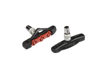 ΤΑΚΑΚΙΑ ΦΡΕΝΩΝ ΠΟΔΗΛΑΤΟΥ (CITY/MTB BIKE) PREMIUM 72mm PF-12 ΜΑΥΡΟ/ΚΟΚΚΙΝΟ 2ΤΕΜ.