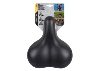 Σέλα ποδηλάτου (260x225mm /690gr) μαύρη Relax City S-6 Selle/Saddles Specialist