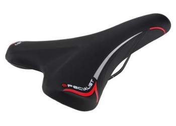Σέλα ποδηλάτου (270x150mm /450gr ) μαύρη/κόκκινη Dynamic MTB/Racing S-8 Selle/Saddles Specialist