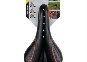 Σέλα ποδηλάτου (265x145mm /450gr) μαύρη/κόκκινη Dynamic MTB/Racing S-12 Selle/Saddles Specialist