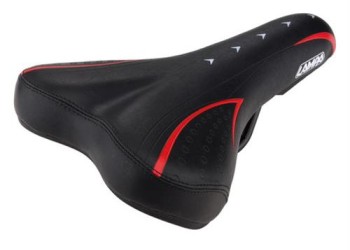 Σέλα ποδηλάτου (265x145mm /450gr) μαύρη/κόκκινη Dynamic MTB/Racing S-12 Selle/Saddles Specialist