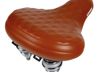 Σέλα ποδηλάτου με διπλά ελατήρια (260x255mm/1020gr) καφέ Relax City S-14 Selle/Saddles Specialist