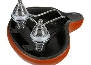 Σέλα ποδηλάτου με διπλά ελατήρια (260x255mm/1020gr) καφέ Relax City S-14 Selle/Saddles Specialist