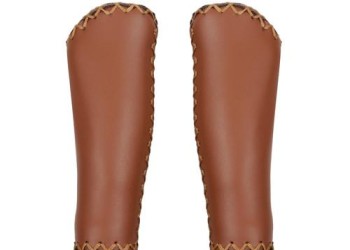 ΧΕΙΡΟΛΑΒΕΣ ΠΟΔΗΛΑΤΟΥ ΔΕΡΜΑΤΙΝΑ VINTAGE 135+135mm 22mm ΚΑΦΕ 2ΤΕΜ.