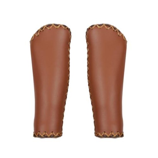 ΧΕΙΡΟΛΑΒΕΣ ΠΟΔΗΛΑΤΟΥ ΔΕΡΜΑΤΙΝΑ VINTAGE 135+135mm 22mm ΚΑΦΕ 2ΤΕΜ.