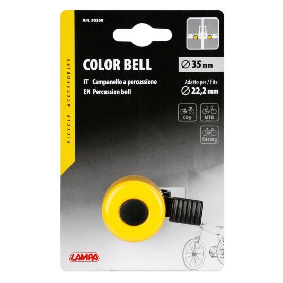 ΚΟΥΔΟΥΝΙ ΠΟΔΗΛΑΤΟΥ COLOR BELL 35mm UNIVERSAL (ΔΙΑΦΟΡΑ ΧΡΩΜΑΤΑ) 1ΤΕΜ.