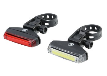 ΦΩΣ ΠΟΔΗΛΑΤΟΥ ΣΕΤ  ILUMIA SET 3 ΧΡΗΣΕΩΝ ΛΕΥΚΟ ΦΩΣ ΕΜΠΡΟΣ 20lm + ΠΙΣΩ ΚΟΚΚΙΝΟ ΦΩΣ 10lm