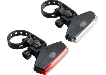 ΦΩΣ ΠΟΔΗΛΑΤΟΥ ΣΕΤ  ILUMIA SET 3 ΧΡΗΣΕΩΝ ΛΕΥΚΟ ΦΩΣ ΕΜΠΡΟΣ 20lm + ΠΙΣΩ ΚΟΚΚΙΝΟ ΦΩΣ 10lm