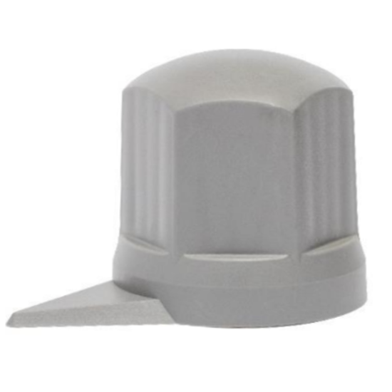 ΚΑΠΑΚΙΑ ΠΑΞΙΜΑΔΙΩΝ / ΜΠΟΥΛΟΝΙΩΝ ΦΟΡΤΗΓΟΥ ΜΑΚΡΥ ΑΣΗΜΙ/ΓΚΡΙ ΜΕ ΔΕΙΚΤΗ 33mm - 60 ΤΕΜ.