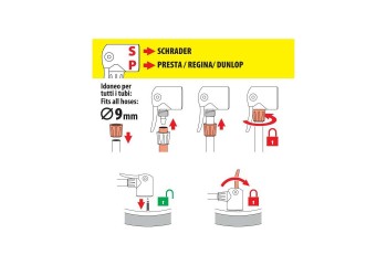 ΑΝΤΑΠΤΟΡΑΣ/ΣΥΝΔΕΣΜΟΣ ΓΙΑ ΤΡΟΜΠΕΣ ΚΑΙ ΚΟΜΠΡΕΣΕΡ ΑΕΡΑ ΓΙΑ ΚΑΛΩΔΙΟ 9mm LAMPA - 1ΤΕΜ