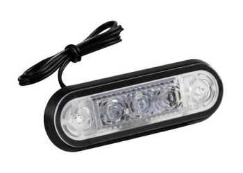 ΦΩΣ ΟΓΚΟΥ ΦΟΡΤΗΓΟΥ 24V 3LED 80x22mm ΜΠΛΕ 1ΤΕΜ