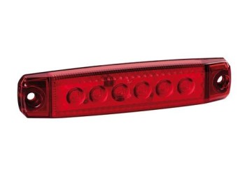 ΦΩΣ ΟΓΚΟΥ 6LED ΚΟΚΚΙΝΟ 12/24V 96mm ΑΔΙΑΒΡΟΧΟ 1ΤΕΜ.