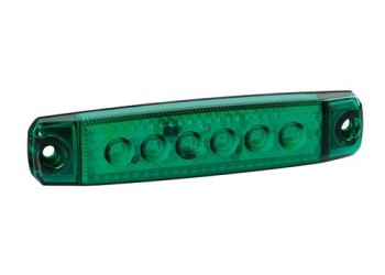 ΦΩΣ ΟΓΚΟΥ 6LED ΠΡΑΣΙΝΟ 12/24V 96mm ΑΔΙΑΒΡΟΧΟ 1ΤΕΜ.