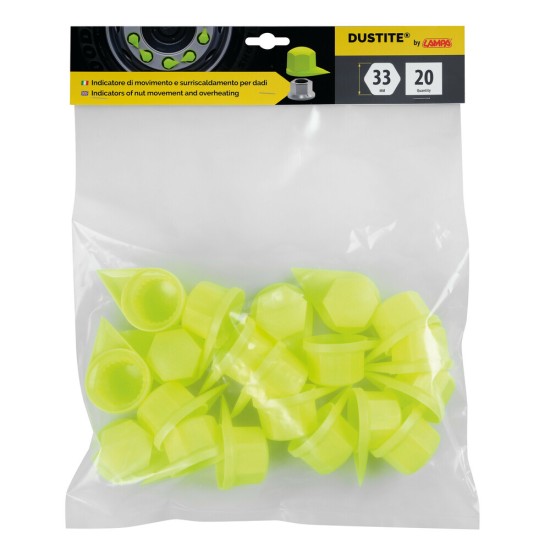 ΚΑΠΑΚΙΑ ΔΕΙΚΤΕΣ ΠΑΞΙΜΑΔΙΩΝ / ΜΠΟΥΛΟΝΙΩΝ 33mm DUSTITE ΓΙΑ ΟΠΤΙΚΟ ΕΛΕΓΧΟ ΧΑΛΑΡΩΣΗΣ & ΞΕΒΙΔΩΜΑΤΟΣ 20ΤΕΜ.