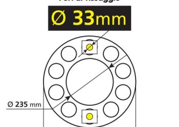 ΤΑΣΙ ΡΟΔΕΛΑ ΑΛΟΥΜΙΝΙΟΥ ΓΙΑ ΖΑΝΤΕΣ ΦΟΡΤΗΓΟΥ 33mm 10ΜΠΟΥΛΟΝΟ ΑΝΟΙΧΤΟ ΚΕΝΤΡΟ 1ΤΕΜ.
