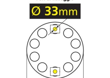 ΤΑΣΙ ΡΟΔΕΛΑ ΑΛΟΥΜΙΝΙΟΥ ΓΙΑ ΖΑΝΤΕΣ ΦΟΡΤΗΓΟΥ 33mm 10ΜΠΟΥΛΟΝΟ ΚΛΕΙΣΤΟ ΚΕΝΤΡΟ 1ΤΕΜ.
