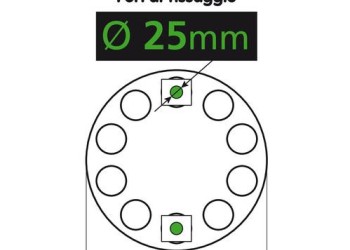 ΤΑΣΙ ΡΟΔΕΛΑ ΑΛΟΥΜΙΝΙΟΥ ΓΙΑ ΖΑΝΤΕΣ ΦΟΡΤΗΓΟΥ 25mm 10ΜΠΟΥΛΟΝΟ ΚΛΕΙΣΤΟ ΚΕΝΤΡΟ 1ΤΕΜ.