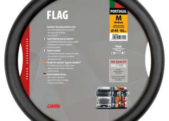 ΚΑΛΥΜΜΑ ΤΙΜΟΝΙΟΥ ΦΟΡΤΗΓΟΥ CLUB FLAG PORTUGAL ΜΑΥΡΟ SKEENTEX (M) 44/46cm (ΚΟΦΤΟ ΤΙΜΟΝΙ)