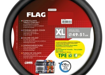 ΚΑΛΥΜΜΑ ΤΙΜΟΝΙΟΥ ΦΟΡΤΗΓΟΥ ΣΗΜΑΙΑ ΙΤΑΛΙΑΣ ΔΕΡΜΑΤΙΝΗ ΜΑΥΡΟ (XL) 49-51 cm ΟΙΚΟΛΟΓΙΚΟ & ΑΟΣΜΟ LAMPA - 1 TEM.