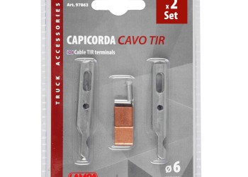 ΤΕΡΜΑΤΙΚΑ ΚΑΛΩΔΙΩΝ / ΣΥΡΜΑΤΟΣΧΟΙΝΩΝ ΓΙΑ ΜΟΥΣΑΜΑΔΕΣ ΚΑΡΟΤΣΑΣ TIR 6mm  LAMPA - 2 TEM.