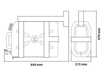 ΜΕΤΑΛΛΙΚΗ ΒΑΣΗ ΓΙΑ ΕΠΙΤΟΙΧΙΑ ΣΤΗΡΙΞΗ ΜΠΕΤΟΝΙΟΥ 25L ΟΡΙΖΟΝΤΙΑΣ ΧΡΗΣΗΣ L9786.8 / L9786.9 LAMPA - 1 ΤΕΜ.