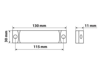 ΦΩΣ ΘΕΣΕΩΣ ΦΟΡΤΗΓΟΥ 24V 3LED ΛΕΥΚΟ 130x30mm 1ΤΕΜ.