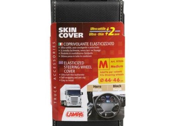 ΚΑΛΥΜΜΑ ΤΙΜΟΝΙΟΥ ΦΟΡΤΗΓΟΥ 44/46cm (M) SKIN-COVER ΜΑΥΡΟ ΜΕ ΜΠΕΖ ΡΑΦΗ ΕΛΑΣΤΙΚΟ 2mm ΠΑΧΟΣ