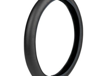 ΚΑΛΥΜΜΑ ΤΙΜΟΝΙΟΥ ΦΟΡΤΗΓΟΥ 49/51cm (XL) SKIN-COVER ΜΑΥΡΟ ΜΕ ΜΠΛΕ ΡΑΦΗ ΕΛΑΣΤΙΚΟ 2mm ΠΑΧΟΣ