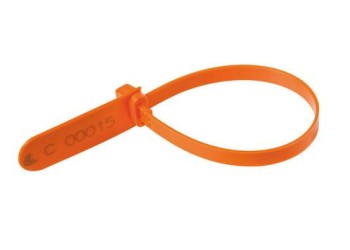 ΣΦΡΑΓΙΔΕΣ ΑΣΦΑΛΕΙΑΣ ΕΜΠΟΡΕΥΜΑΤΟΣ TYRE UP ΠΟΡΤΟΚΑΛΙ 254x20mm 10 ΤΕΜ