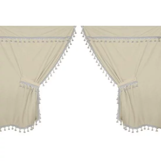 ΣΕΤ ΚΟΥΡΤΙΝΕΣ ΝΤΑΛΙΚΑΣ PREMIER ΚΡΕΜ (CREAM) 9ΤΕΜ.